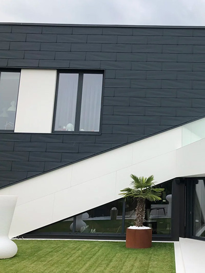 elewacja spieki kwarcowe