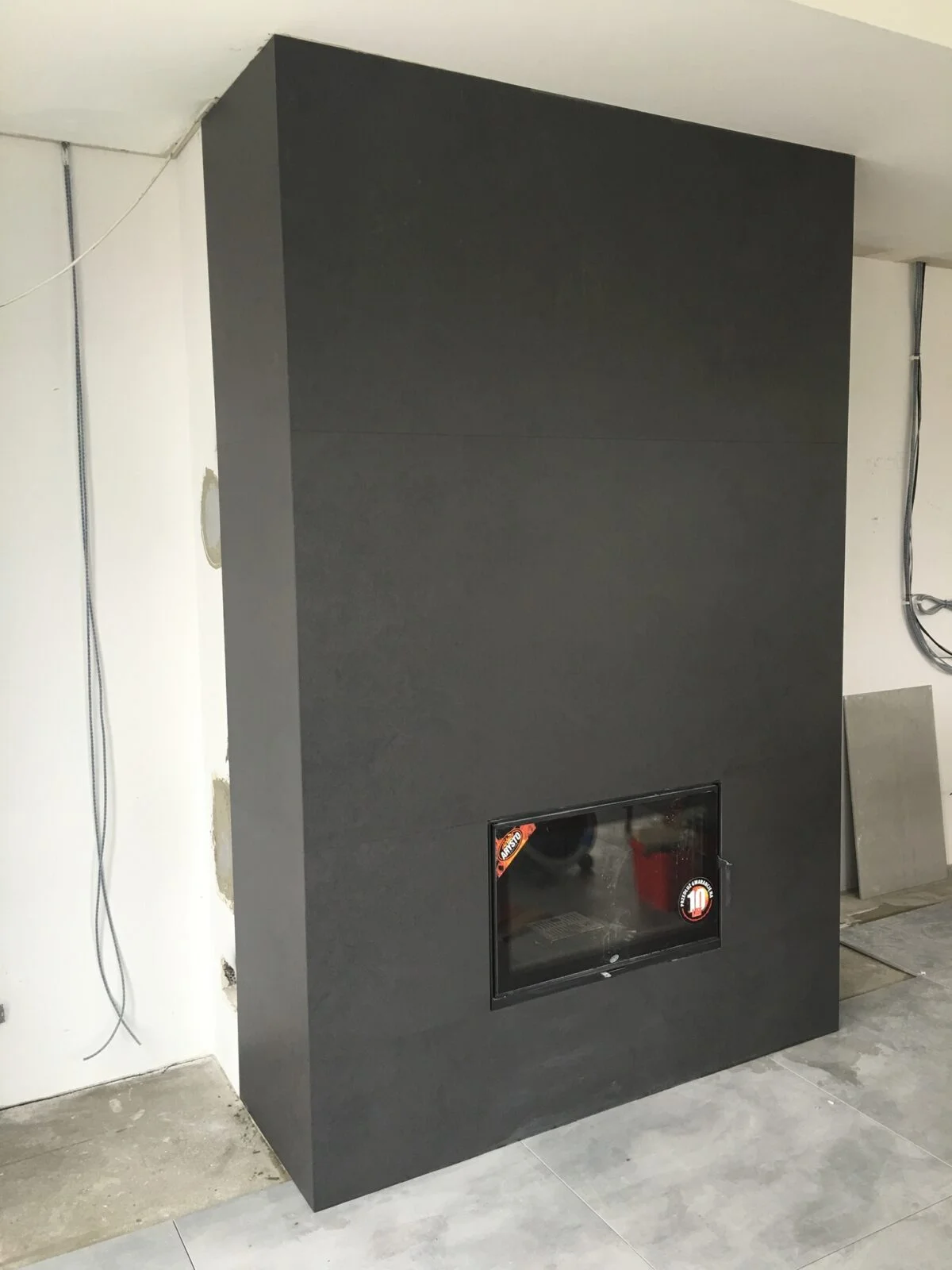 kominek ze spieku kwarcowego